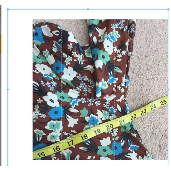 Vintage Brown Floral Montgomery Ward Blouse 18 - Picture 4 of 7